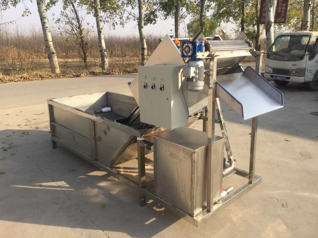 Combined washing and brush cleaning equipment